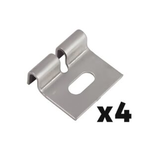 Fixation murale en inox - Lot de 4