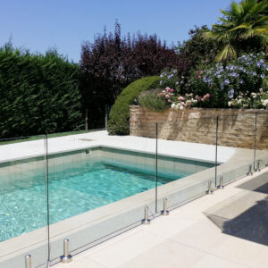 Module verre INVISIBLE sur-mesure Ht 1m15