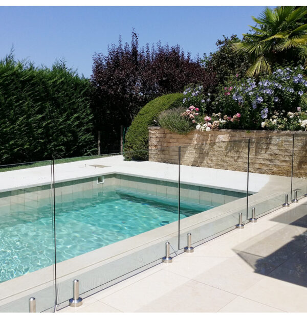 Module verre INVISIBLE sur-mesure Ht 1m15